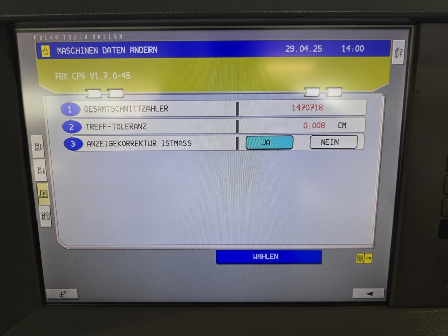 Guillotines Polar 78 X
