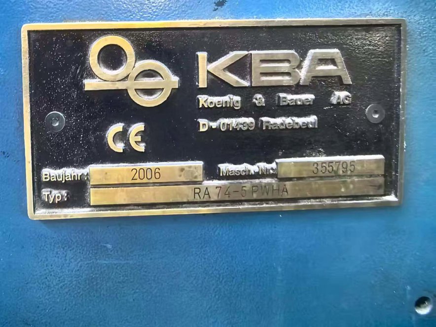 Sheet Fed / Offset KBA Rapida RA 74-5