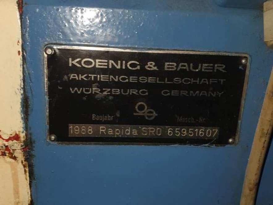 Sheet Fed / Offset KBA Rapida SRO 4