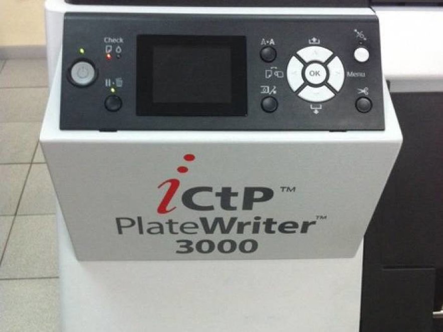 CTP systems Glunz & Jensen PlateWriter 3000 iCtP