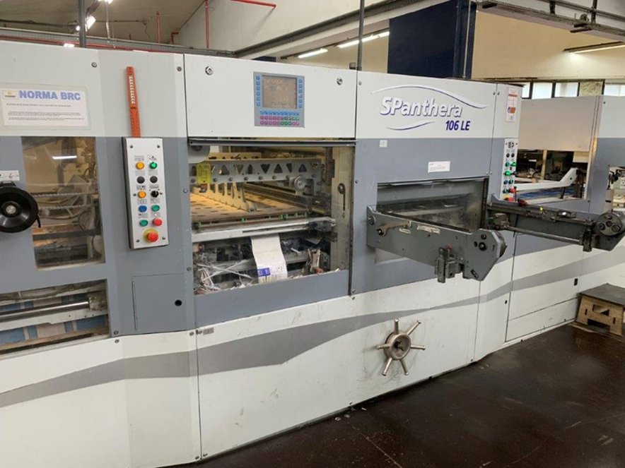 Die cutting Bobst SPanthera 106 LE