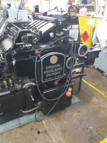Die cutting Heidelberg KS Cylinder