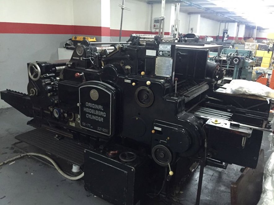 Die cutting Heidelberg SBG Cylinder