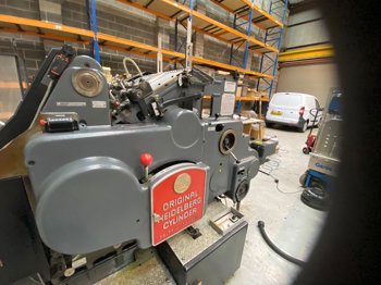 Die cutting Heidelberg SBG Cylinder