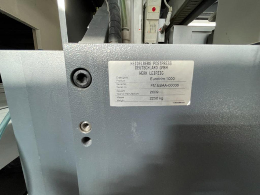 Guillotines Heidelberg Eurotrim 1000