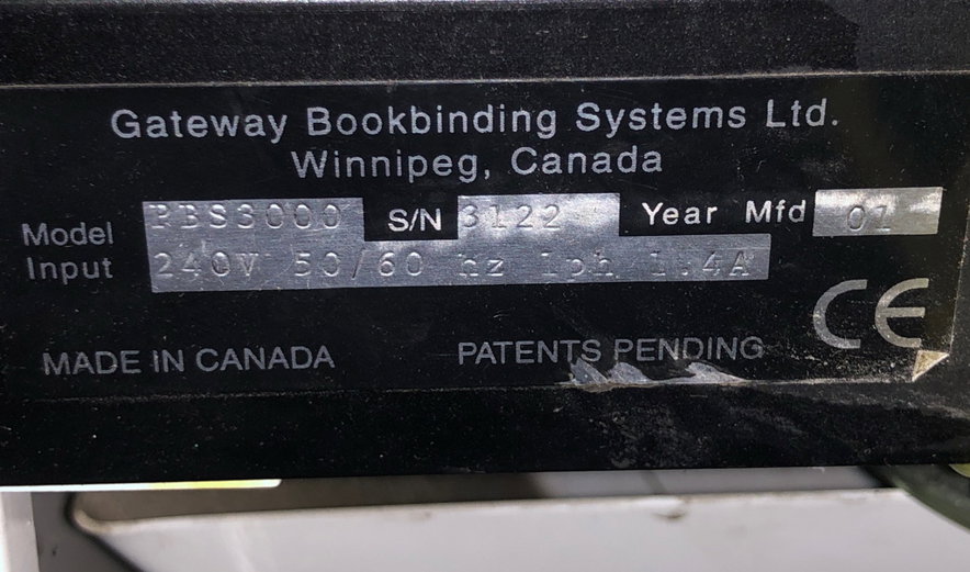 Miscellaneous Gateway Bookbinding PBS 3000