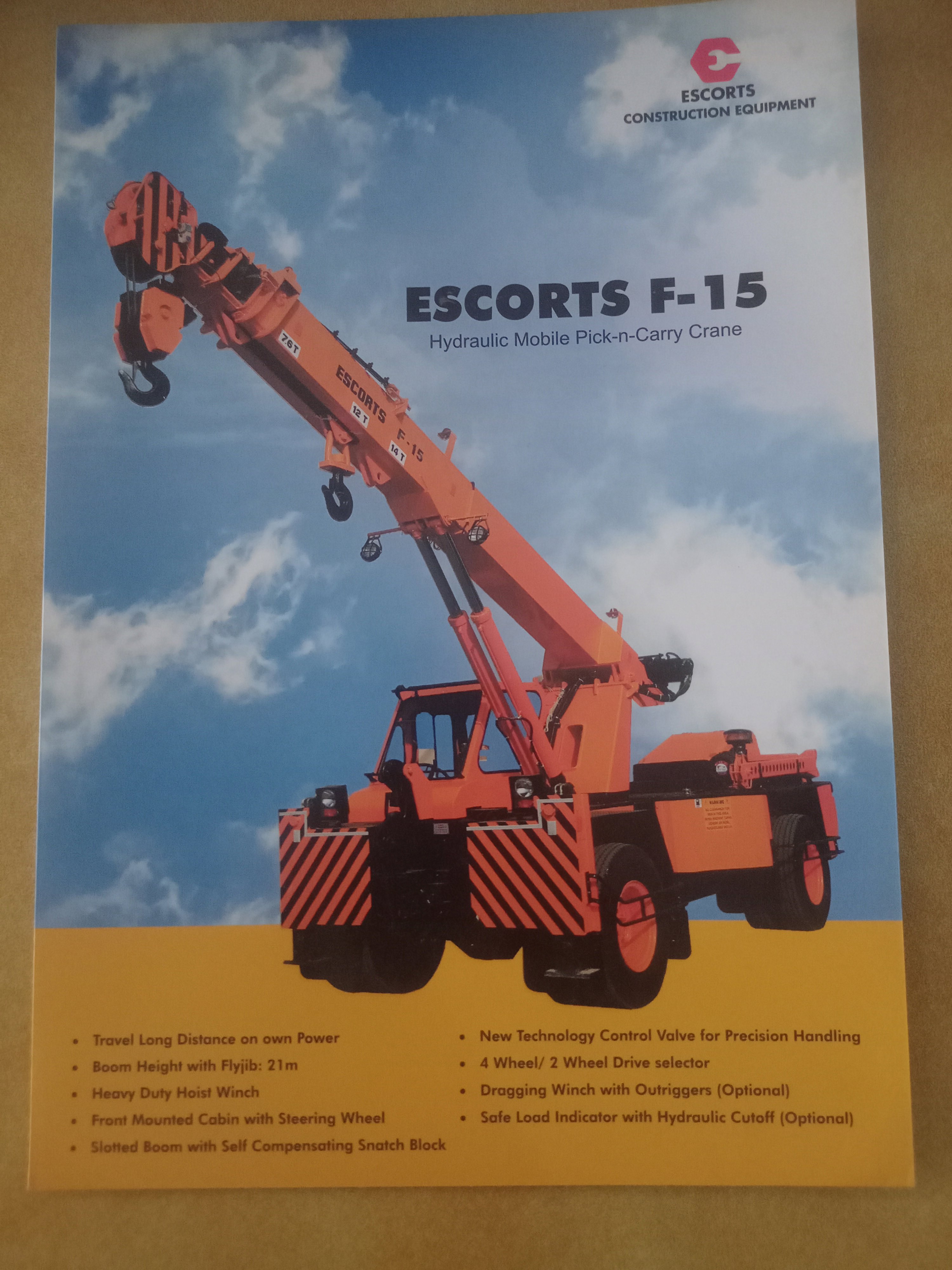 Others Escorts Construction Equipment F-15 Hydra-144p Digmax2 EC3664