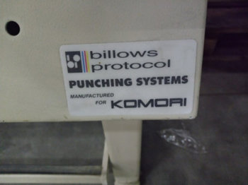 Plate punch Komori Plate punch